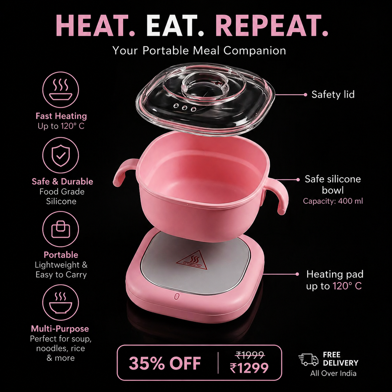 Foldable Wax Heater | Compact Wax Machine